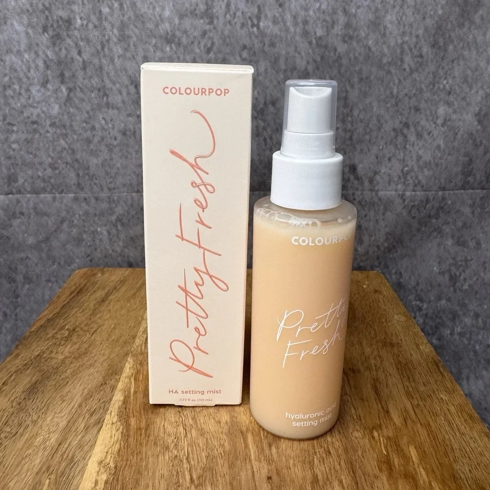 New ColourPop Pretty Fresh Setting Mist Hyaluronic Acid and Coconut
